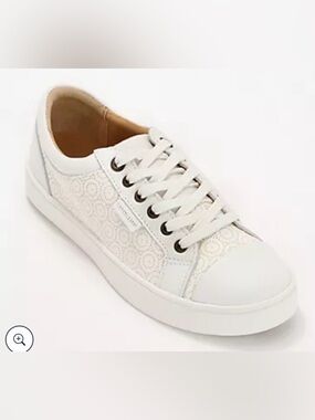 REVITALIGN White Perforated Lace-Up Sneaker
